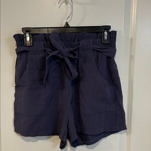 Gilli High Waist Navy Shorts with Tie Belt